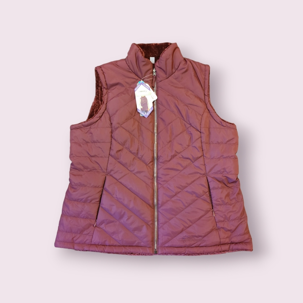 Womens xxl free country reversible vest , brick red - Picture 2 of 10